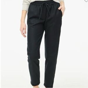 J Crew Black Linen Jogger Work Pants